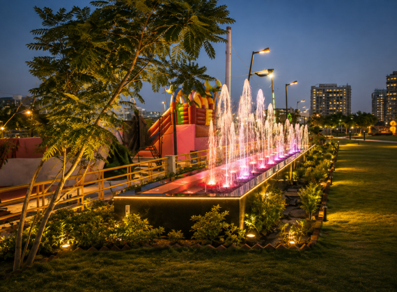 Shouryapuram Fountain & Commercial Area